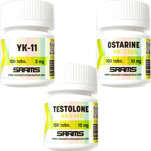 Ciclo de Sarms para VOLUMEN YK-11 + TESTOLONE + OSTARINE